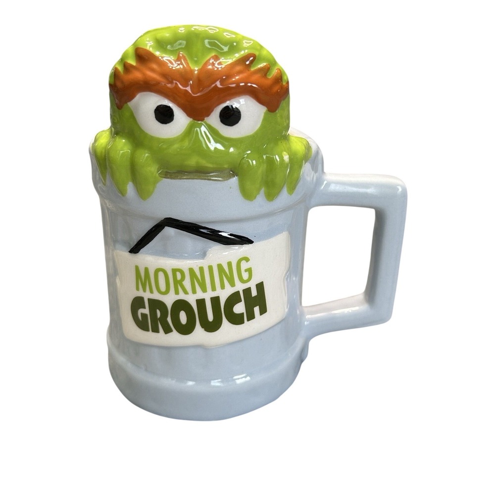 Oscar‎ the Grouch Morning Grouch Mug Sesame Street ZAK! Green Slime Coffee Cup